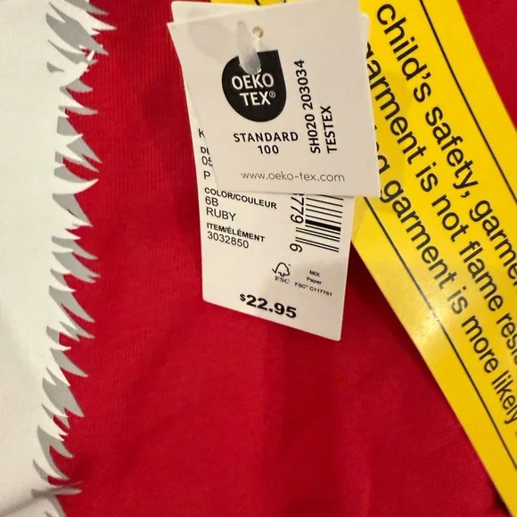 NWT- Santa Pajamas Red - Picture 2 of 2